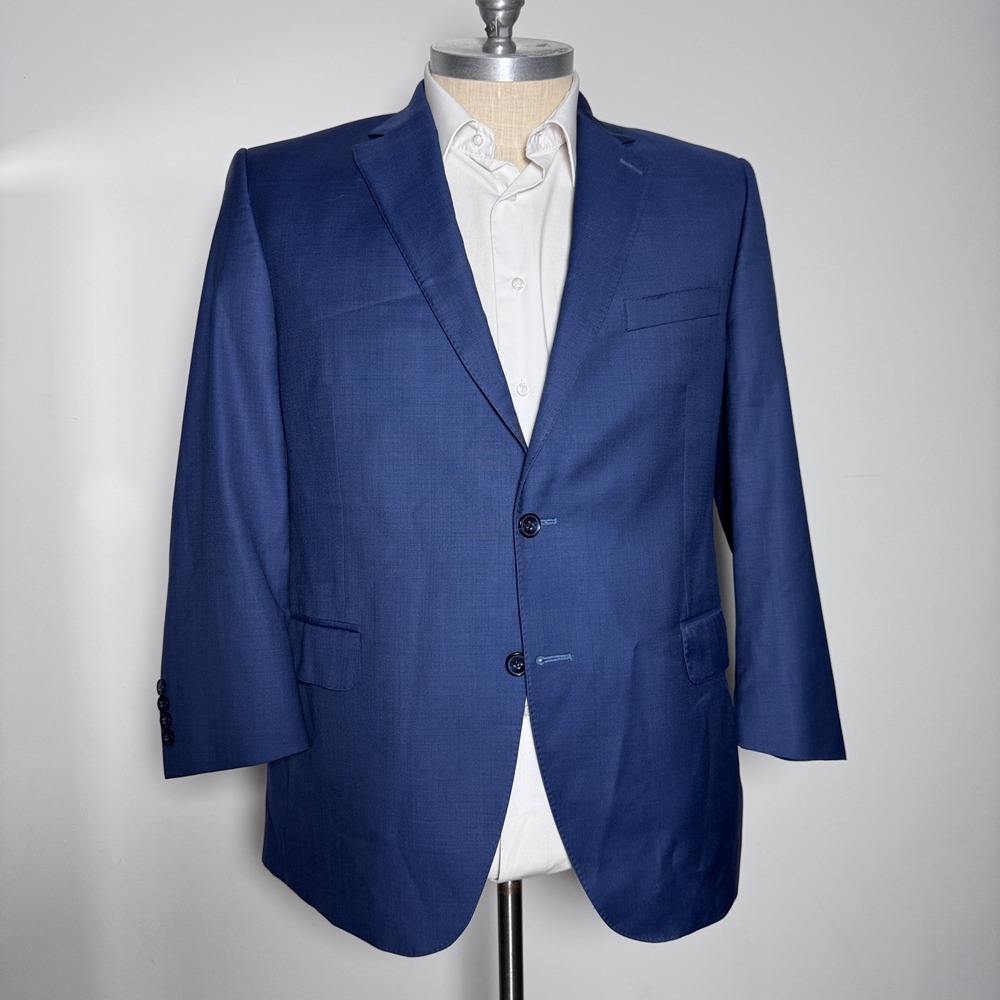 Peter Millar Navy Blue Two-Button Sport Coat